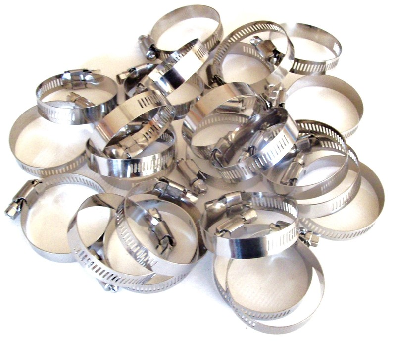 25 GOLIATH INDUSTRIAL STAINLESS STEEL HOSE CLAMPS 1-1/2 - 2-1/4" SSHC214 38-57MM