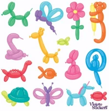 Violette Stickers Party Balloon Animals Crafts Planner Supply Scrapbook Birthday