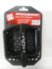 Pedals Free Agent BMX Alloy or mtb 9/16 and consumer pedal wrench + allen keys 