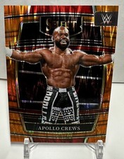 Apollo Crews 2022 Select WWE #43 Concourse Level Orange Flash Prizm