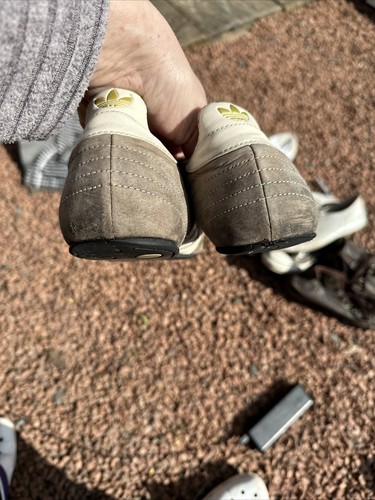 Adidas Gazelle Gerd Muller 10/04 Art 552368 Beige Grey Cream Gold Collectable - Picture 6 of 12