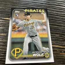 2024 Topps Series 2 Rookie Card 523 Jackson Wolf, Pittsburgh Pirates RC