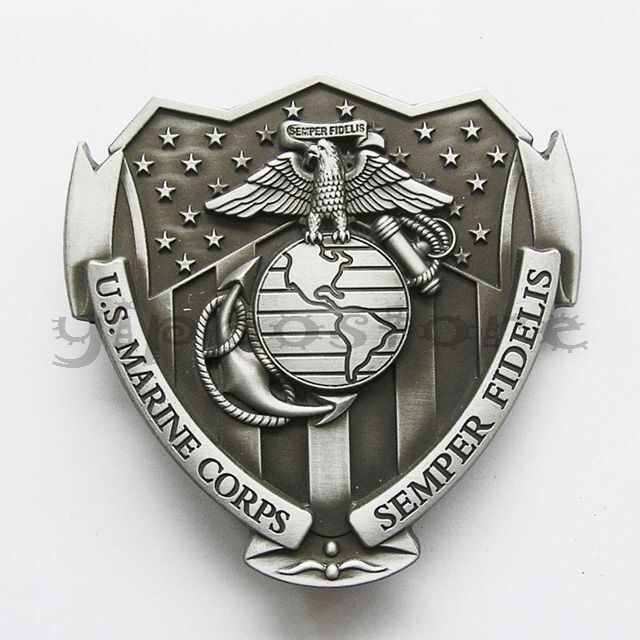 USMC Marine Corps Semper Fidelis Metal Belt Buckle | eBay USMC Marine Corps Semper Fidelis Metal Belt Buckle | eBay