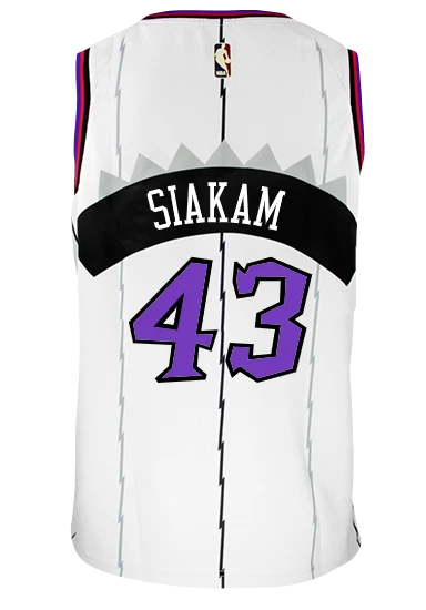 2020-21 New Original NBA Basketball Men's Jersey On Sale Toronto Raptors 43  Pascal Siakam Heat-pressed Retro Earned Edition Swingman Jerseys Customize