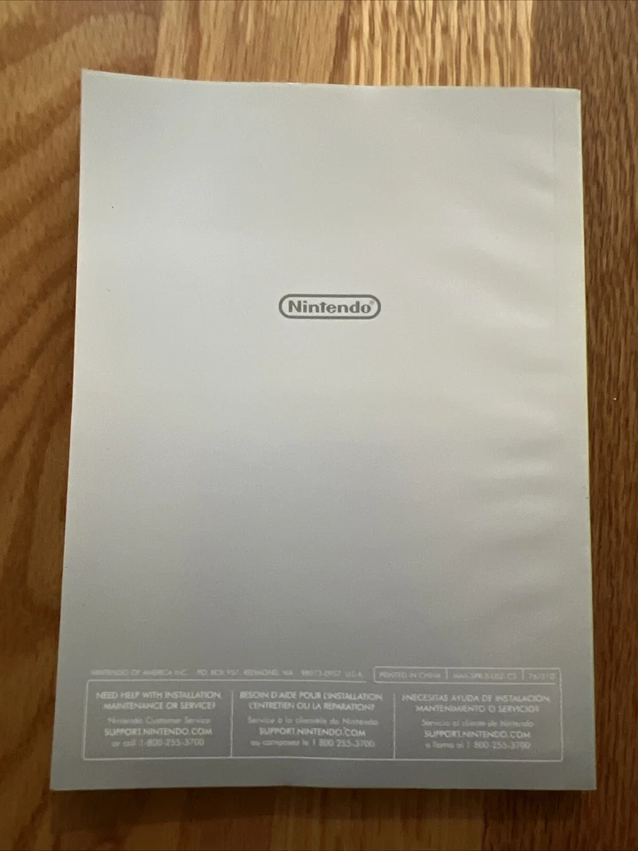 Nintendo 3DS XL solo manual de instrucciones - guía de folleto de instrucciones Foto 2 de 2