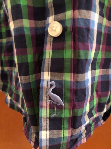 Tailorbyrd Collection Dress L/S Shirt Blue, Purple, Green,& White Plaid Size 18 - Picture 5 of 7