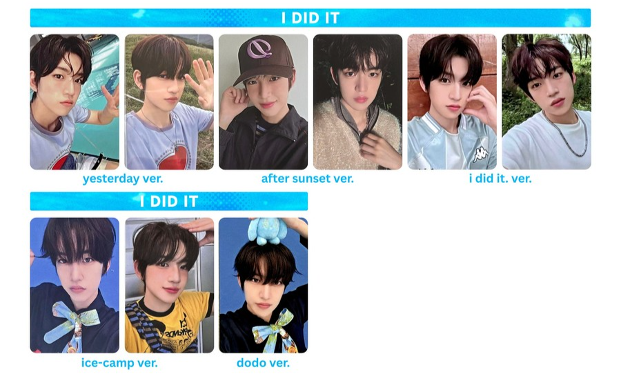 IDID - I did it. Album Official book/ ice camp/dodo PHOTOCARD KPOP
