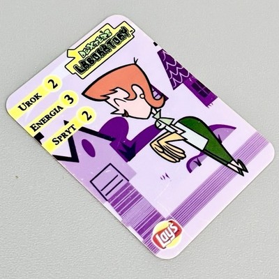 Cartoon Network Dexters Labor SELTENE PROMO Vintage Sammelkarte Tazos Merch