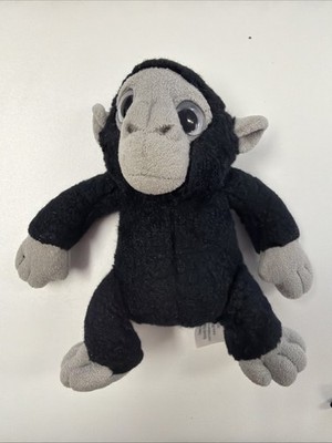 Beverly Hills Teddy Bear Co Black and Gray Gorilla Monkey Chimpanzee 9 Inches