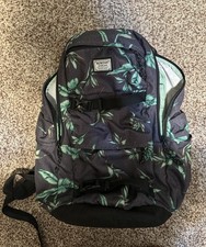 Burton Durable Goods Sport Backpack Skateboard Snowboard School Bag Green Leaf B