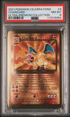 2021 CHARIZARD #4 & PIKACHU #58 POKEMON UPC CELEBRATIONS METAL