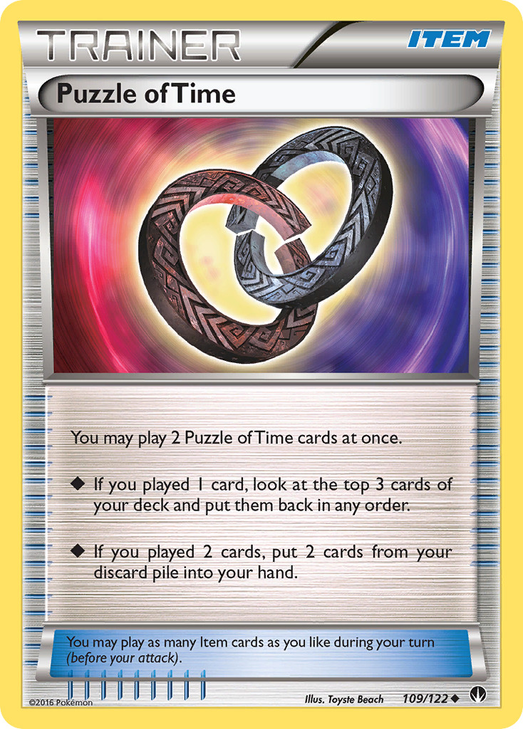 Puzzle of Time 109/122 UC BREAKpoint Pokemon Reverse Holo NM/M