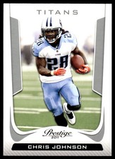 Chris Johnson 2011 Panini Prestige #191 Titans NFL READ FREE SHIP AutographDen