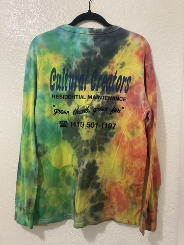 Levis Skateboarding Tie Dye Manga Larga Hombre Mediano Nuevo con Etiquetas - Imagen 2 de 7