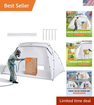 Ultimate Paint Tent Station - Portable 10x7x6ft for Easy Crafting and Upcycling
