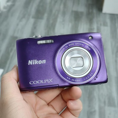 Nikon Coolpix S3100 Purple 14.0MP 5x Zoom Digital Camera w/ SD card