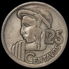 Guatemala - 25 Centavos - 1955 - KM#258 - Silver .720 - 0.193 ASW — photo 2