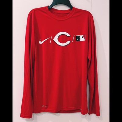 Cincinnati Reds Player Issued #29 Friedl Nike Dri-Fit Long Sleeve Size Medium 