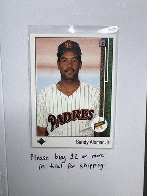 1989 Upper Deck - Star Rookie Sandy Alomar Jr. #5 (RC) ROOKIE Padres