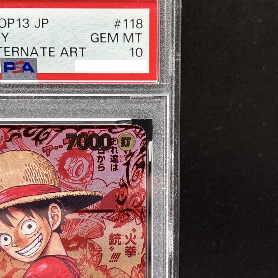 PSA 10 Luffy Red OP13-118 Manga Alt Art Carrying on His Will One