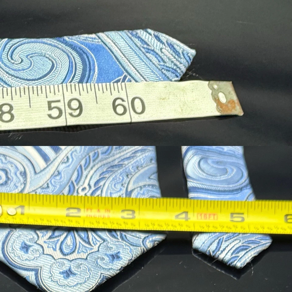 Donald J. Trump Signature Collection NUEVA corbata de cachemira azul para hombre 61” Foto 3 de 4