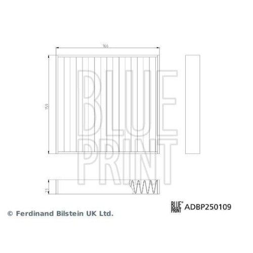 Blue Print ADBP250109 Filter, Innenraumluft FüR Suzuki Toyota Maruti Suzuki-image