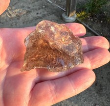 Chunk of Smokey Rutillated Quartz, 68 grams, Lapidary/Faceting