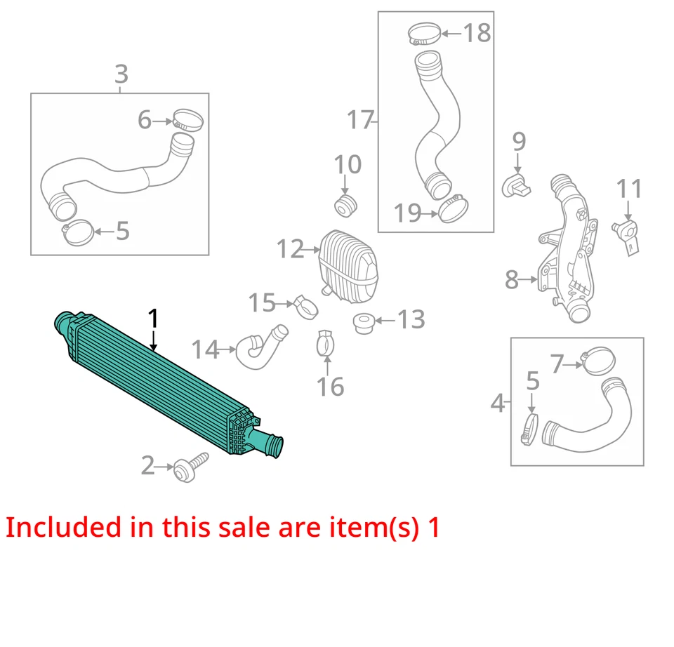 Intercooler Audi Q5 2009-2017 128 k OEM Foto 4 de 4