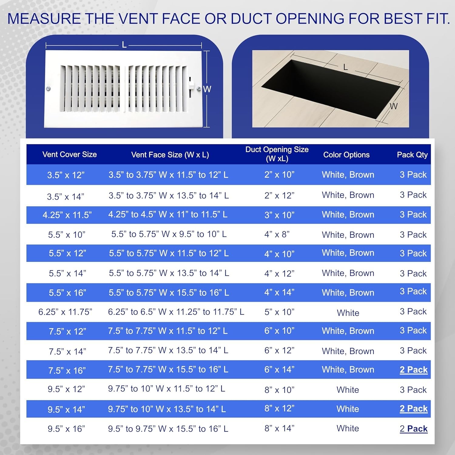 как выглядит Magnetic Vent Covers 2-Pack, Complete Seal for Air Registers фото