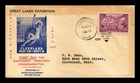 US COVER NORTHWEST TERRITORY ORDINANCE FDC SCOTT 795 GREAT LAKES EXPOSITION