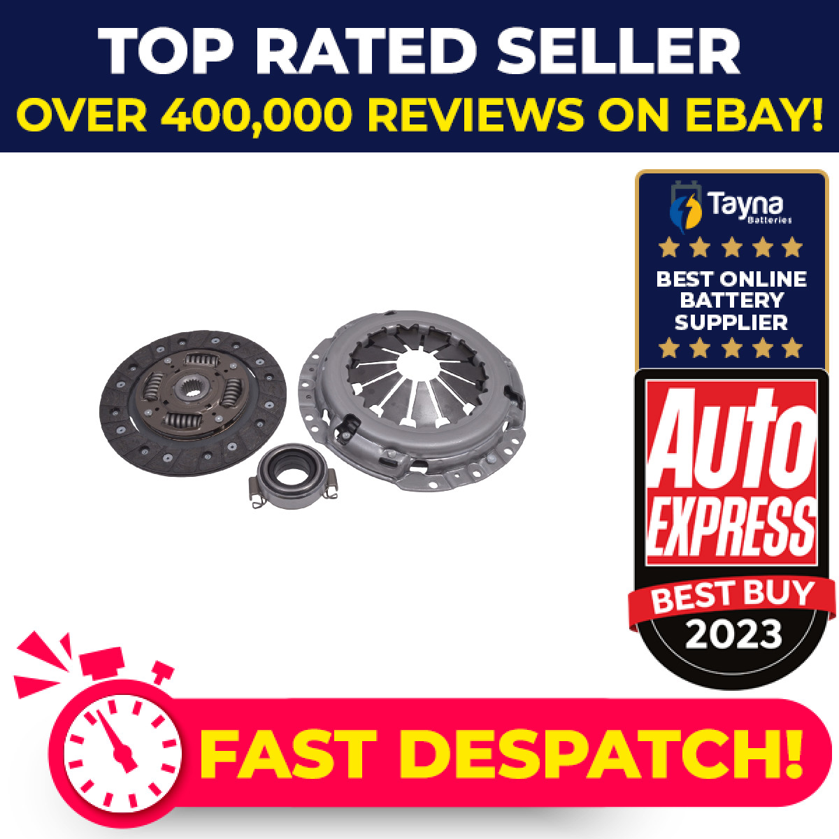 Clutch Kit 3pc (Cover+Plate+Releaser) ADT330254 Blue Print 3121012121 Quality