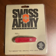 VICTORINOX BASIC SWISS ARMY MULTI USE 9 FUNCTION KNIFE 56241 NOS