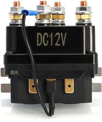 Solenoid Relay, 12V 250A Winch Relay Solenoid Replacement Contactor for 3000-500
