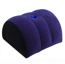 Inflatable Half Moon Pillow Adult Toy for Coupe Support Pillow Body Positioner