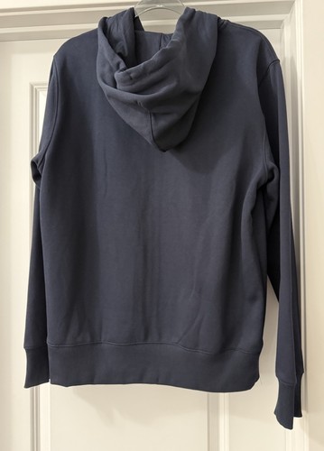 TOMMY HILFIGER HOODIE FULL ZIP NAVY SZ L EMBROIDERED LOGO NWTG - Picture 2 of 12