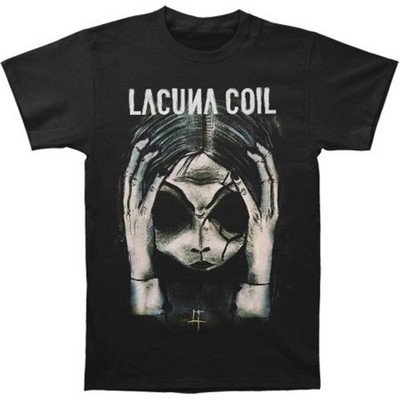 Retro LACUNA COIL HEAD Shirt Short Sleeve Classic Black Unisex S-5XL IM1009