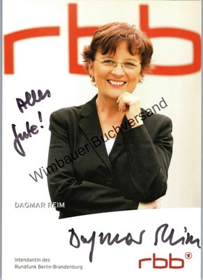 Original Autogramm Dagmar Reim RBB Intendantin /// Autograph signiert signed sig