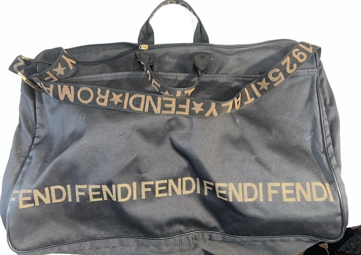 Travel Bag Fendi Duffle Large Duffle FF FF Fabric Travel Bag