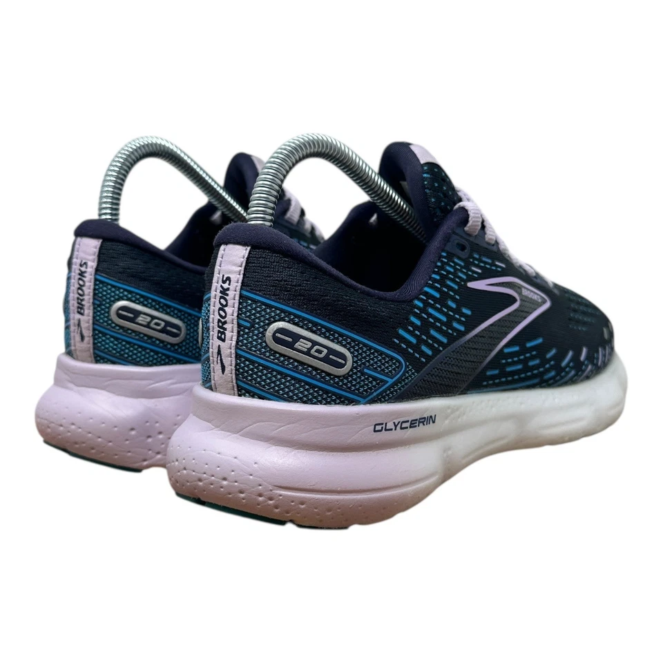 Zapatos para correr Brooks Glycerin 20 para mujer negros púrpura verde azulado talla 7 Foto 4 de 4
