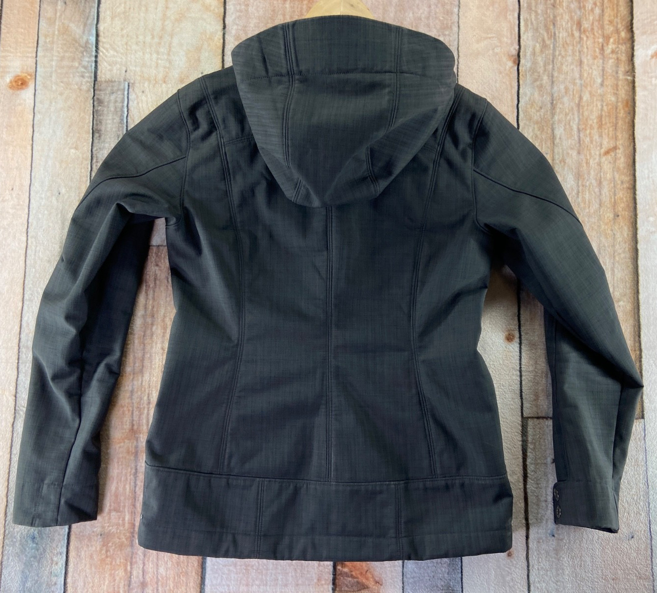 REI Elements Waterproof Shell Hooded Lined Rain J… - image 2