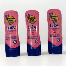 Banana Boat Baby Sunscreen Lotion - 6 fl oz Each SPF 50+ Lot Of 3 3.33 per gallon