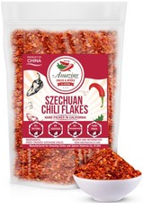 Sichuan Chili Flakes, 8 oz - Traditional Red Pepper 8 Ounce Pack of 1