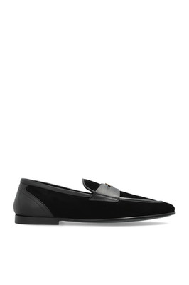 DOLCE&GABBANA Black Suede Loafers New & Authentic