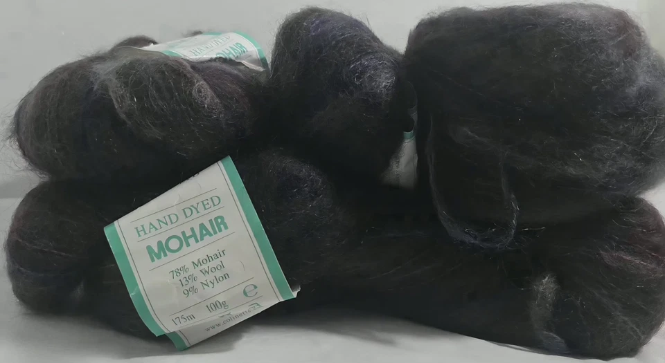 VINTAGE Colinette Mohair Yarns 'Copperbeech' 400g Bundle Discontinued HAND DYED  - Image 3 of 4