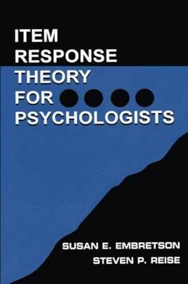 Item Response Theory for - Paperback, by Embretson Susan E. - Very Good