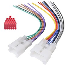 Radio Wiring Harness Adapter Kit Compatible with Toyota Stereo Adapter 10-6Pi...