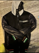 PLEIN SPORT Herren Hybrid Kapuzenjacke Mesh W...