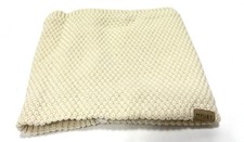 Fleece Neck Warmer Snood Scarf Thick Winter Thermal Unisex Men Women Beige NEW