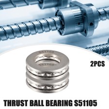 2 St&uuml;ck S51105 Druck Kugel Lager Ersatz 25x42x11mm Silber Ton