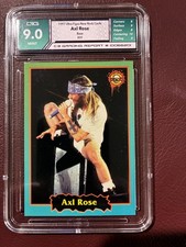 1997 Ultra Figus Rock Cards Axl Rose #31 Nacional e Internacional Graded